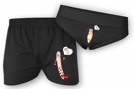 Sada trenky + kalhotky: Párek v rohlíku