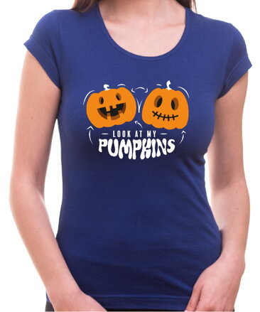 Halloweenské tričko - Look at my pumpkins