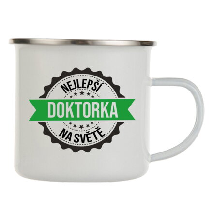 Plechový hrnek - Nejlepší doktorka na světě