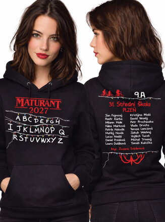 Maturitní mikina - Světla Stranger THINGS