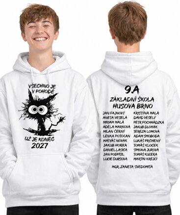 Absolventská/maturitní mikina - Všechno je v pohodě, už je konec