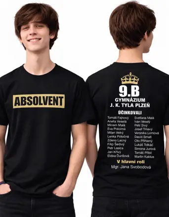 Absolventské tričko - ABSLVNT 