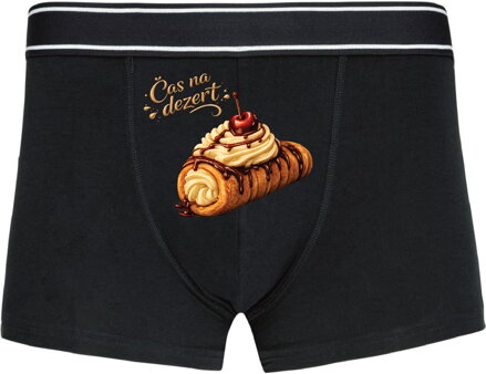 Pánské boxerky s vtipným potiskem - Čas na dezert