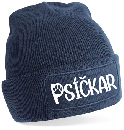 Čepice s potiskem - srdíčko s tlapkou