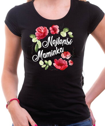 Dámske tričko - Nejlepší maminka květy