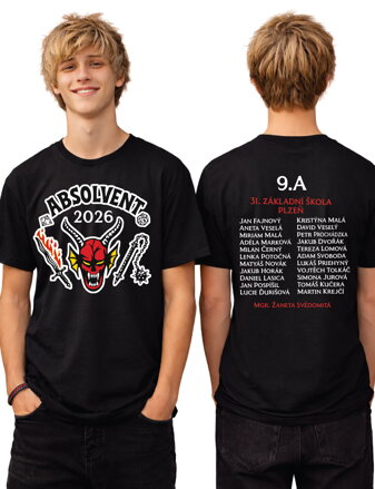 Absolventské tričko - Hellfire club Stranger Things