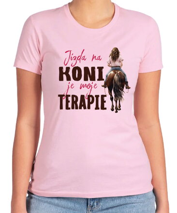 Tričko - Jízda na koni je moje terapie