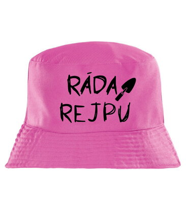 Klobouk s potiskem - Ráda rejpu