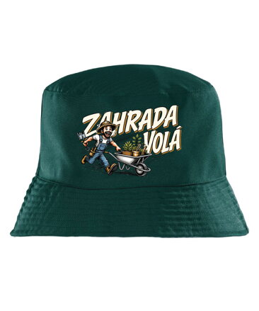 Klobouk s potiskem - Zahrada volá