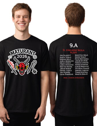  Maturitní tričko - Hellfire club Stranger Things