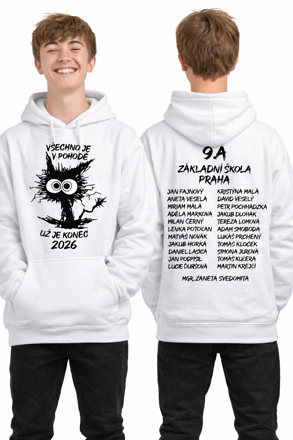 Absolventská/maturitní mikina - Všechno je v pohodě, už je konec