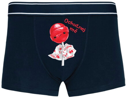 Pánské boxerky s vtipným potiskem - Ochutnej mě lízatko