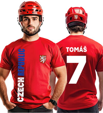 Tričko - CZECH REPUBLIC+ vl.jméno a číslo