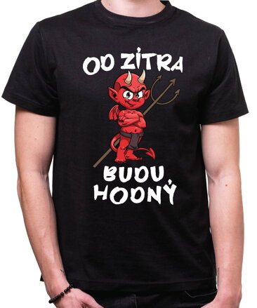 Pánske tričko - Od zítra budu hodný