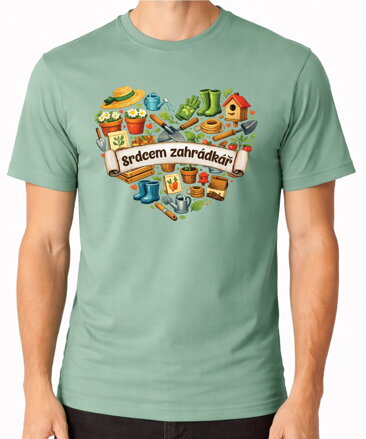 Tričko - Srdcem zahrádkář