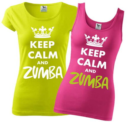 Dámské tričko / tílko Keep Calm and Zumba