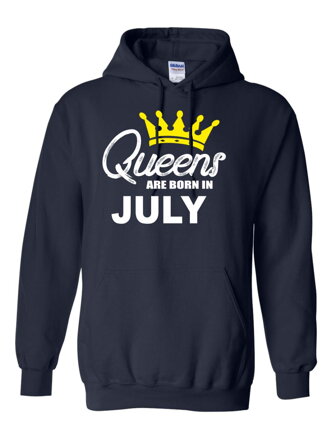 Dámska mikina - QUEENS ARE BORN IN ... (zvolte měsíc)
