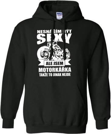 Dámská motorkářská mikina - Nesnáším být sexy