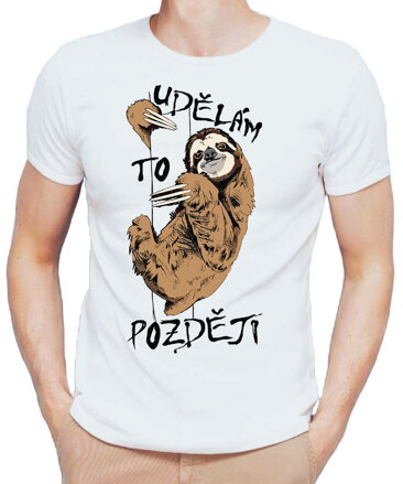 Vtipné tričko - Udělám to později
