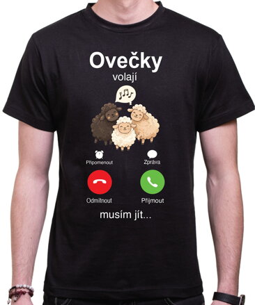 Tričko - Ovečky volají, musím jít...