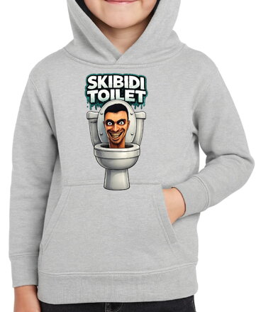 Mikina - Skibidi Toilet – vtipný potisk s toaletou