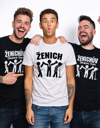 Trička Ženich / Ženichův Drinking Team