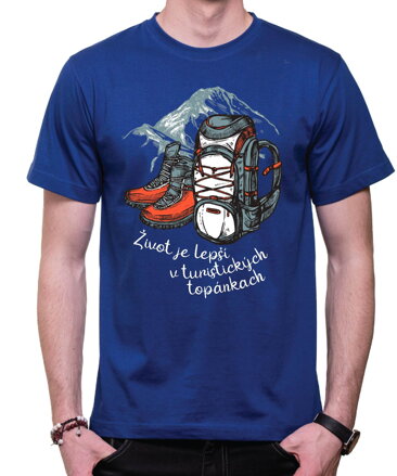 Turistické tričko - Značka zelená