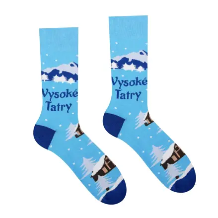 Veselé ponožky Vysoké Tatry - Zima