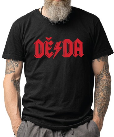 Tričko pro rockového dědu - DĚDA AC/DC