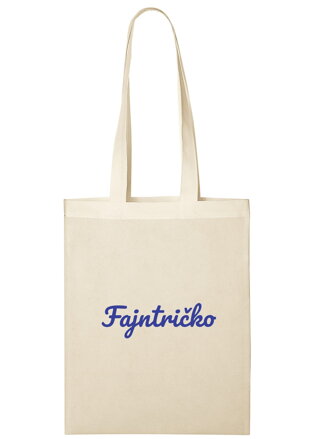 Textilní taška Fajntričko (Malá - natural) 37 x 28 cm