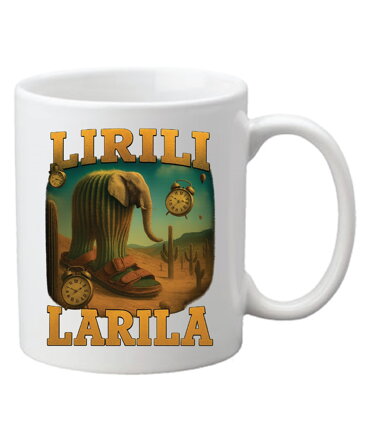 Hrnek s potiskem Lirili Larila (Italský Brainrot)