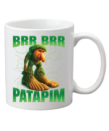 Hrnek s potiskem Brr Brr Patapim (Italský Brainrot)
