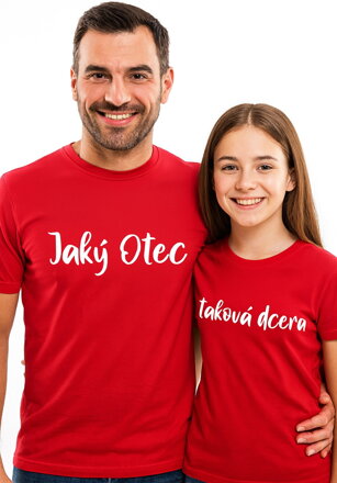 Rodinný pár triček - Jaký otec, taková dcera (cena za 2ks)