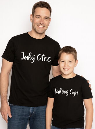 Rodinný pár triček - Jaký otec, takový syn  (cena za 2ks)
