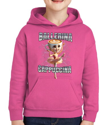 Mikina - Cappuccina Ballerina (Italský brainrot) 