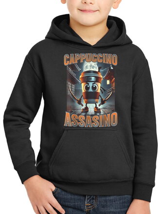 Mikina - Cappuccino Assassino (Italský brainrot) 
