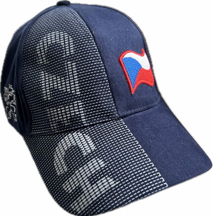 Šiltovka s českým lvem a vlajkou.  CZECH