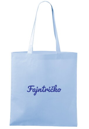 Textilní taška Fajntričko (modrá) 37 x 28 cm