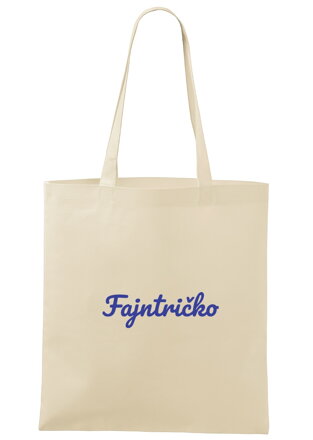 Textilní taška Fajntričko (natural) 37 x 28 cm