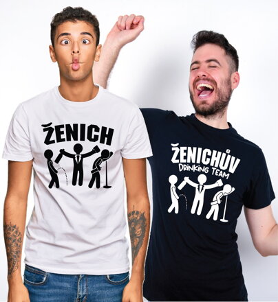 Trička Ženich / Ženichův Drinking Team