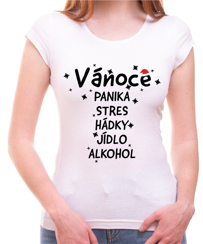 Tričko - Moderní Vánoce Tričko - Moderní Vánoce
