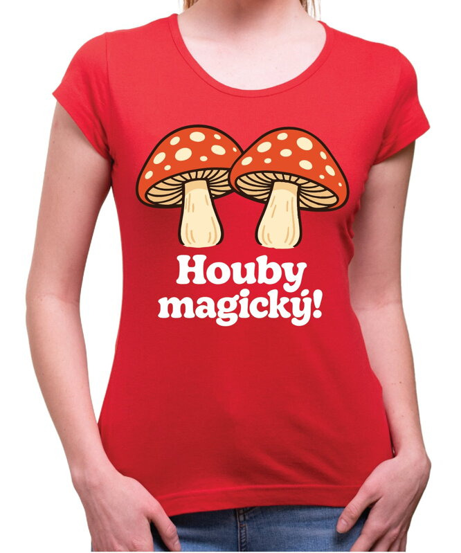 Dámske tričko - Houby magický