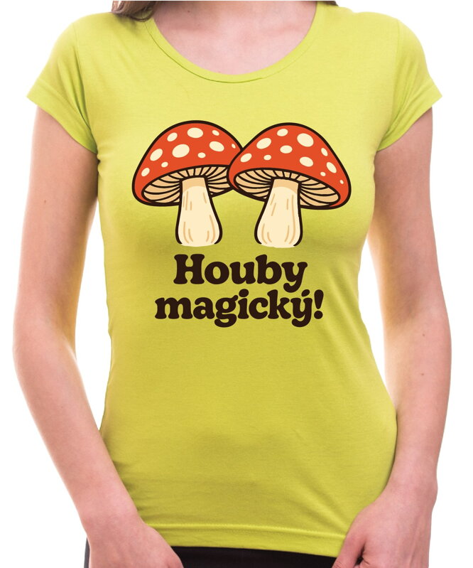 Dámske tričko - Houby magický