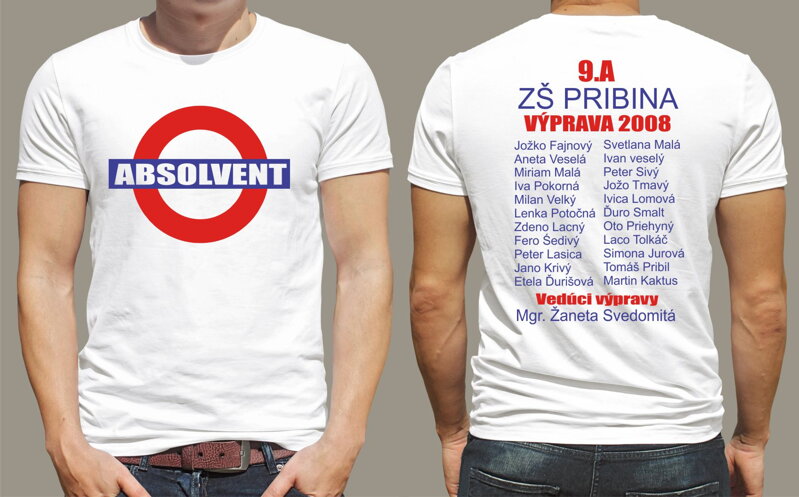 Absolventské triko - ABSOLVENT - London style Absolventské triko - ABSOLVENT - London style