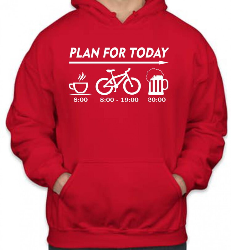 Cyklo mikina - Plan for today