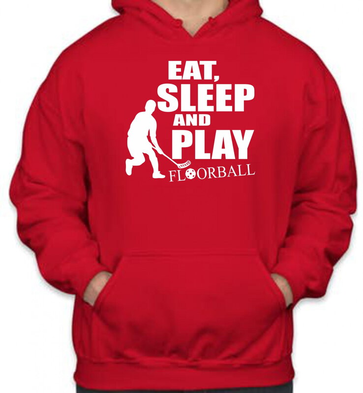 Mikina - Eat, sleep and play floorball Mikina - Eat, sleep and play floorball
