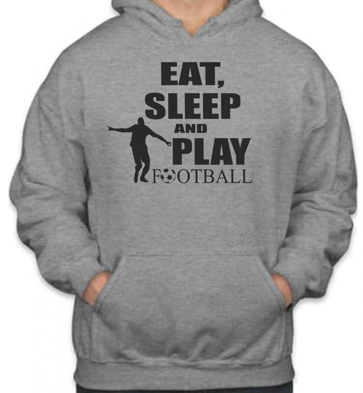 Mikina - Eat, sleep and play football Mikina - Eat, sleep and play football