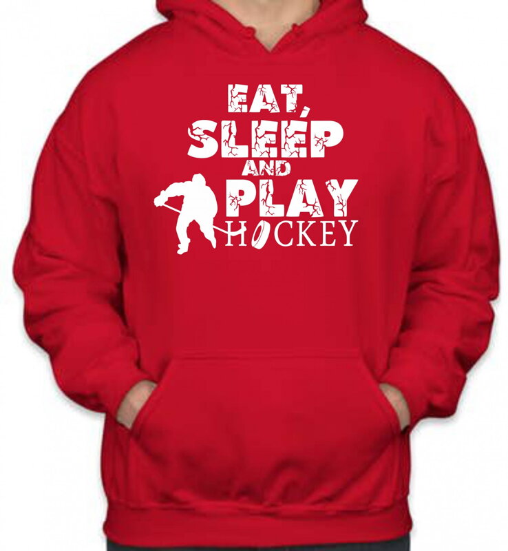 Mikina - Eat, sleep and play hockey Mikina - Eat, sleep and play hockey