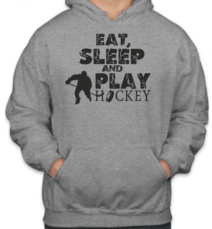 Mikina - Eat, sleep and play hockey Mikina - Eat, sleep and play hockey