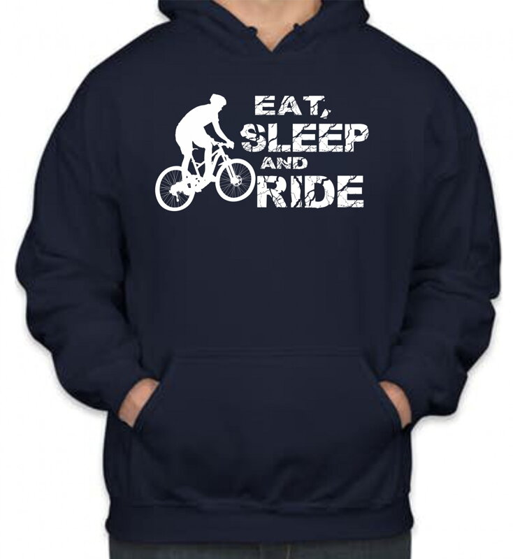 Cyklistická mikina - Eat, sleep and ride on bike Cyklistická mikina - Eat, sleep and ride on bike